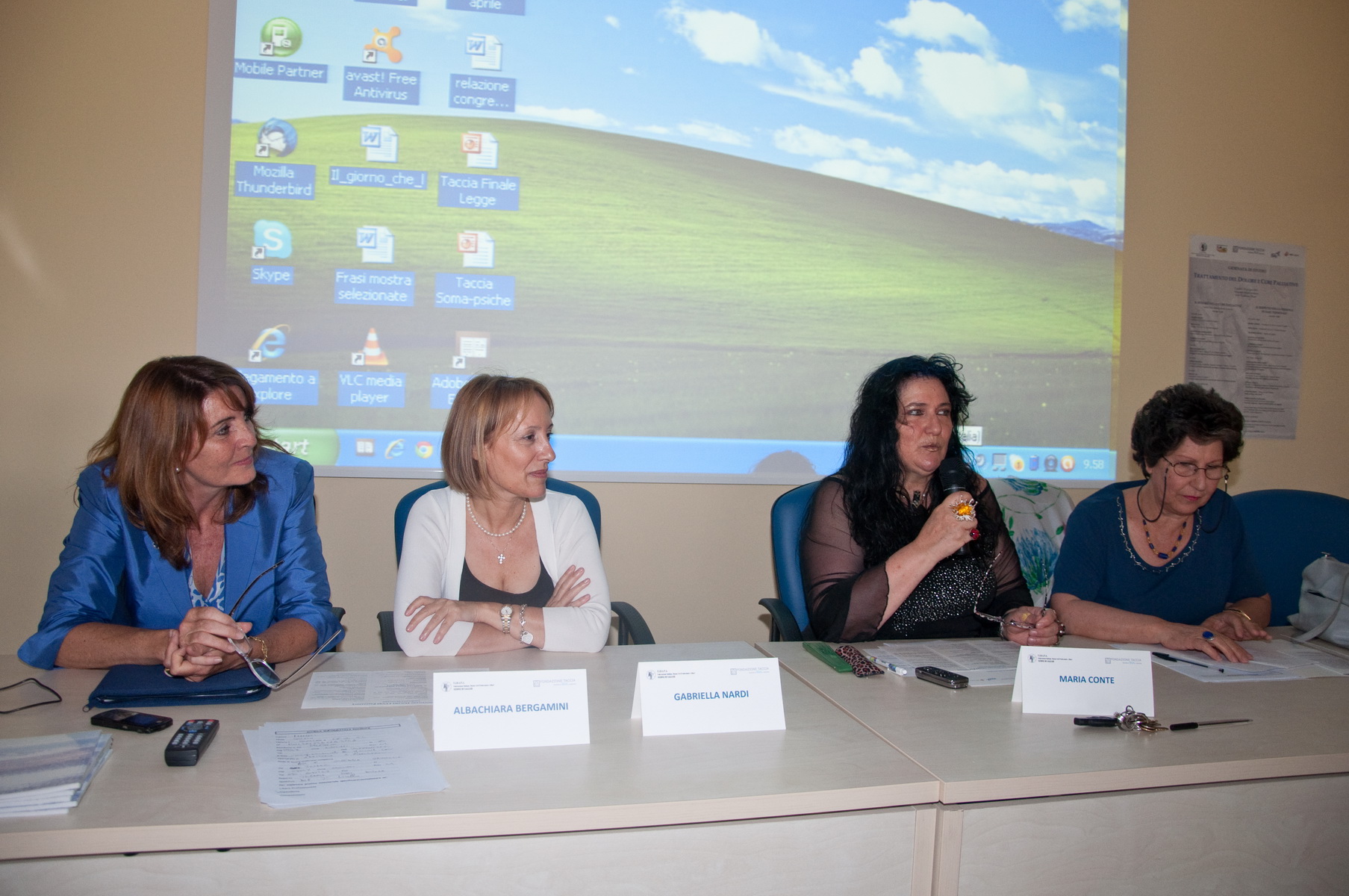 Albachiara Bergamini, Gabriella Nardi, Maria Conte, Rina Salis